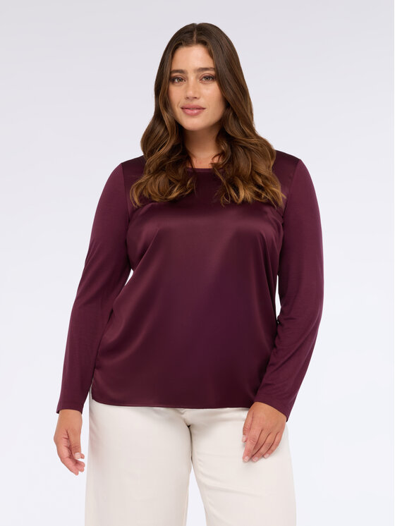 Fiorella Rubino Fiorella Rubino Bluzka G248L008560N029 Bordowy Regular Fit