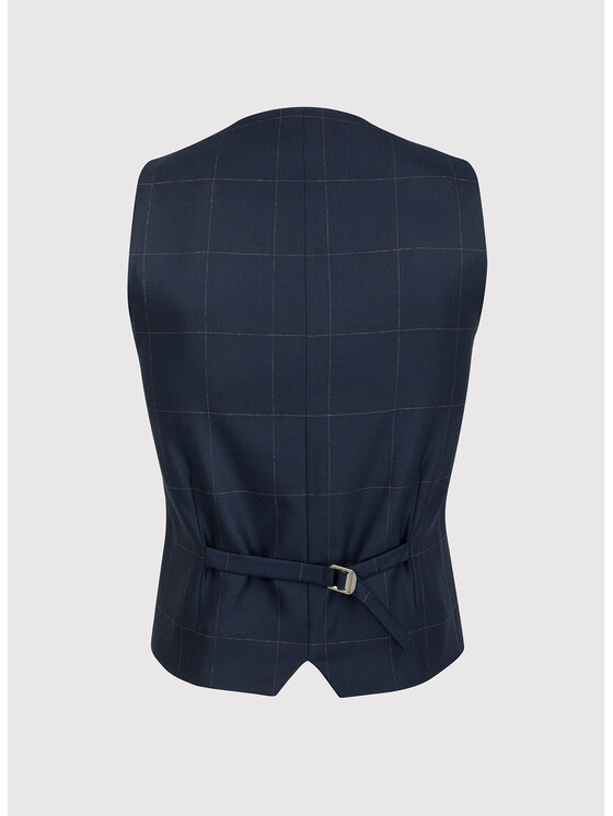Pako Lorente Pako Lorente Kamizelka P22WF-8G-001 Granatowy Slim Fit