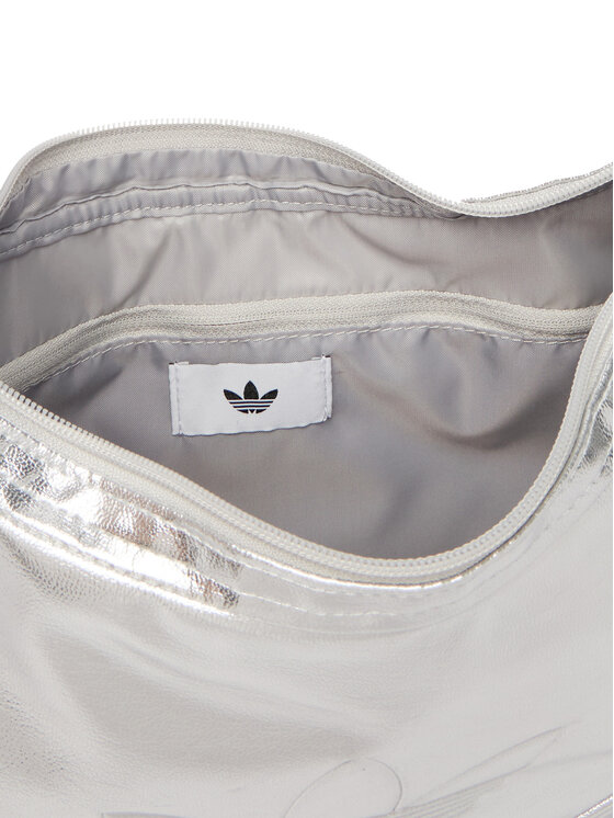 adidas adidas Handtasche Adicolor Half Crescent Bag Metallic Pu KR1562 Silberfarben