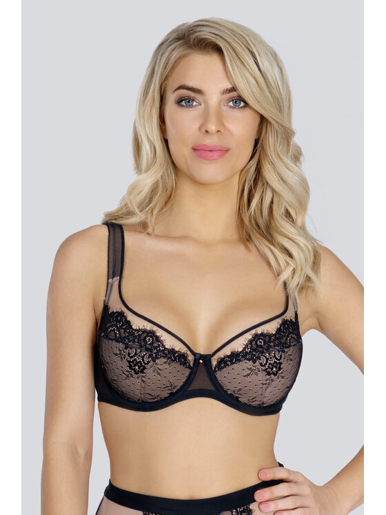 Rosme Rosme Biustonosz z fiszbiną Jessica Czarny