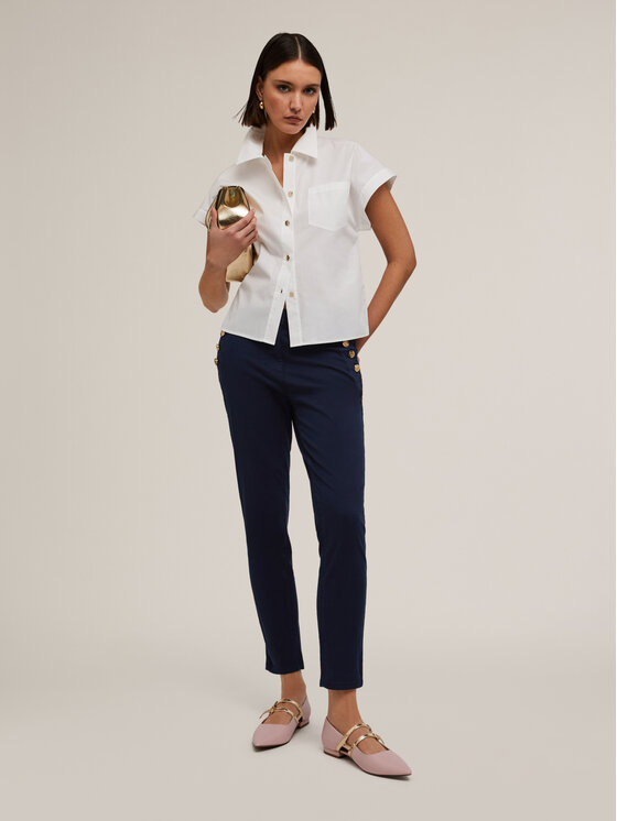 Motivi Motivi Pantaloni di tessuto P738Q003910N034 Blu Regular Fit