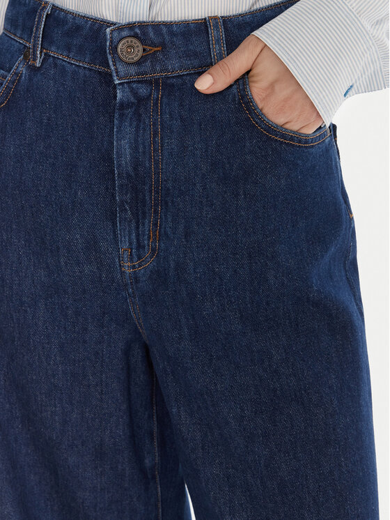 Weekend Max Mara Weekend Max Mara Džinsi Ciro 2525186042 Tumši zils Wide Leg