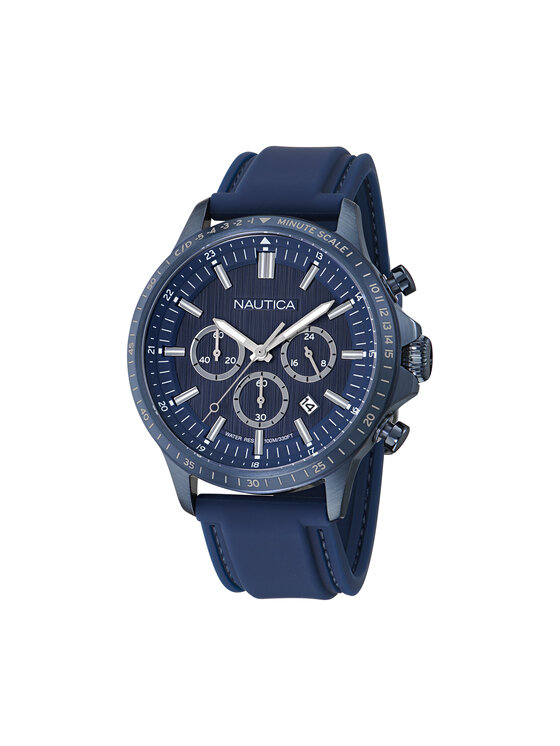 Nautica Hodinky Everyday Chronograph NAPBOS503 Tmavomodrá