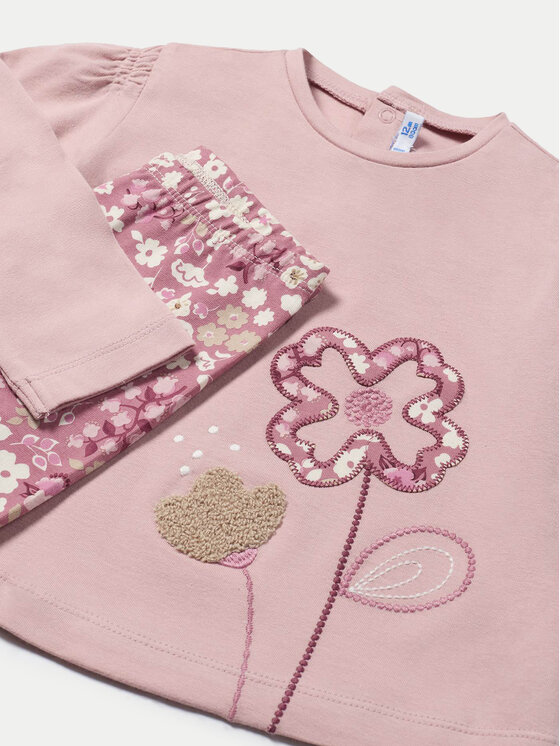 Mayoral Mayoral Set Bluse und Leggings 2711 Rosa Regular Fit