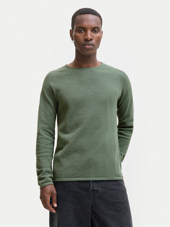 Jack&Jones Jack&Jones Džemper Hill 12157321 Zelena Regular Fit