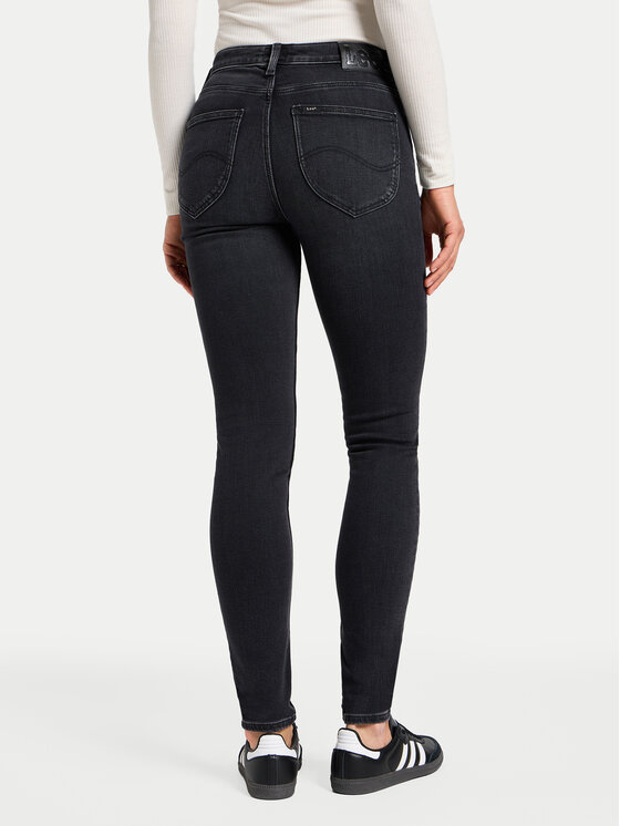 Lee Lee Дънки Scarlett 112355535 Черен Skinny Fit