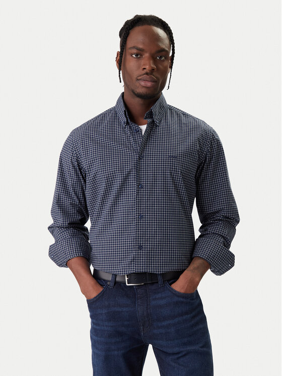 BOSS Cămașă Ricoplus 50556464 Bleumarin Regular Fit