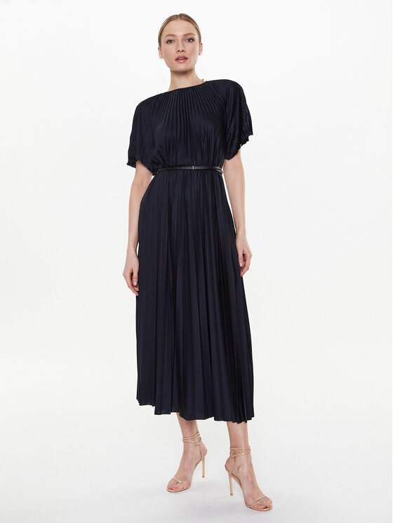 Fabiana Filippi Rochie cocktail ABD273W184 Bleumarin Loose Fit