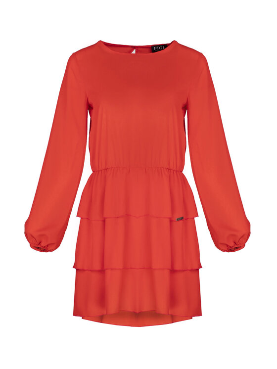 FIGL FIGL Šaty M601 Červená Regular Fit