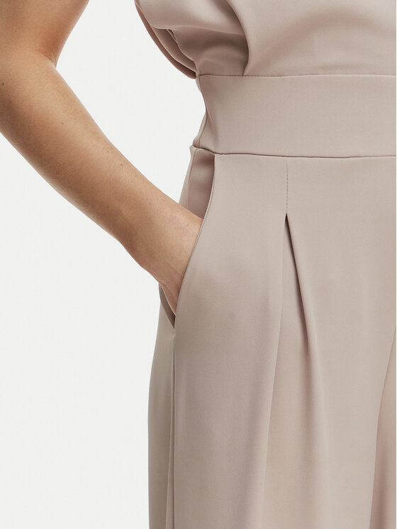 Rinascimento Rinascimento Kombinezon CFC0127546003 Beżowy Wide Leg