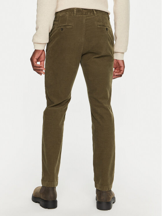 Tommy Hilfiger Tommy Hilfiger Штани з тканини MW0MW32932 Хакі Regular Fit