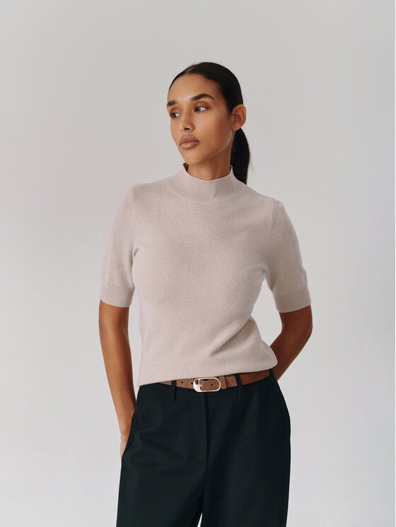 TATUUM Tatuum Sveter LU Béžová Classic Fit