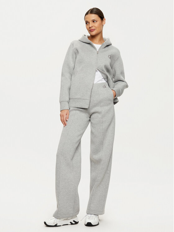 Calvin Klein Calvin Klein Kalhoty z materiálu K20K207947 Šedá Relaxed Fit