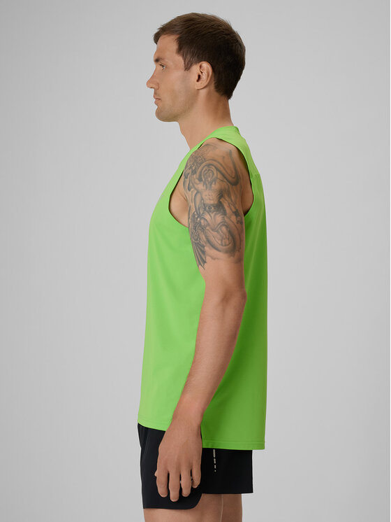 4F 4F Tank top FLOW MOTION Zielony Regular Fit