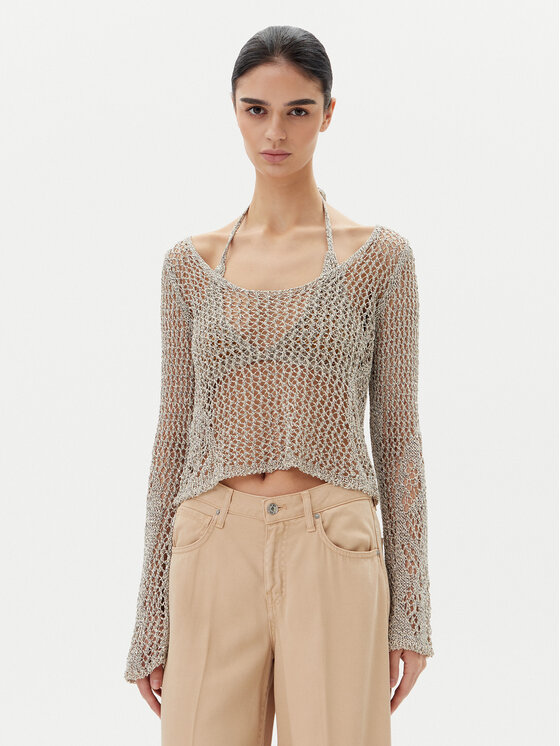 PINKO PINKO Pulover Denali 104749 A2FB Gri Regular Fit