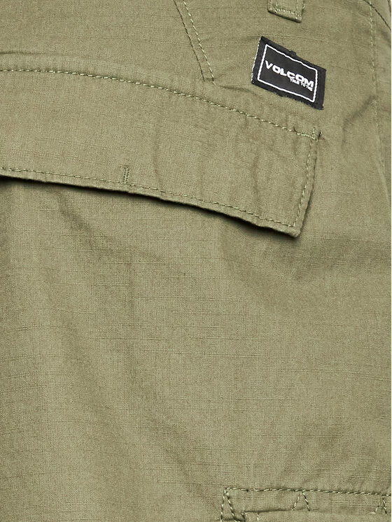Volcom Volcom Auduma šorti March A0912302 Zaļš Regular Fit