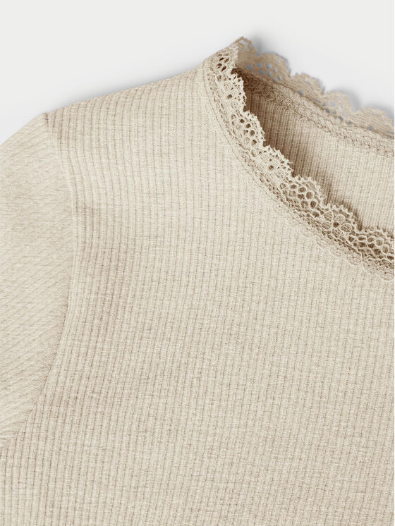 NAME IT NAME IT Μπλουζάκι 13198042 Μπεζ Regular Fit
