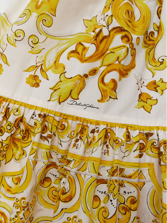 Dolce&Gabbana Dolce&Gabbana Maxi suknja F4CX0T HH5A5 Žuta Regular Fit