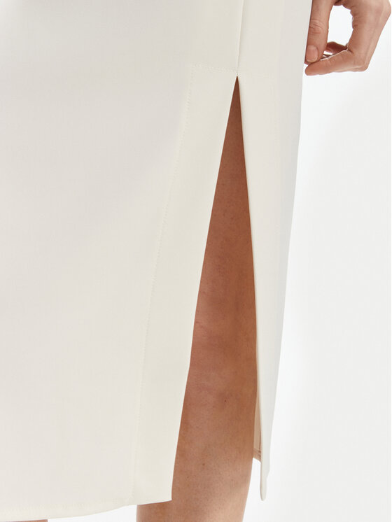 Rinascimento Rinascimento Коктейльна сукня CFC0127570003 Білий Slim Fit