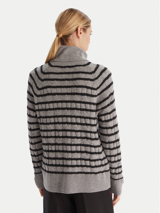 Tommy Hilfiger Tommy Hilfiger Bluză cu gât WW0WW46791 Gri Regular Fit