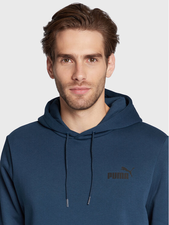 Puma Puma Bluza Essential Small Logo 586691 Granatowy Regular Fit
