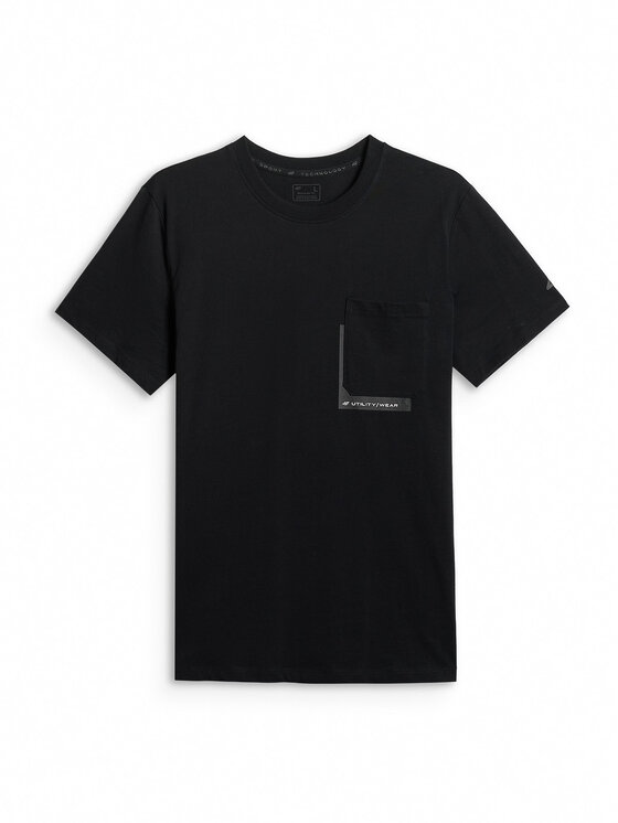 4F 4F T-Shirt CITY Czarny Regular Fit