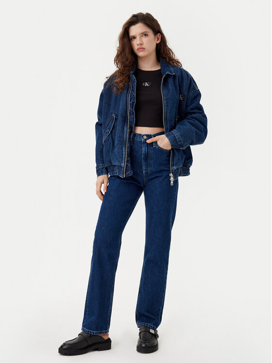 Calvin Klein Jeans Calvin Klein Jeans Jeansy J20J224504 Tmavomodrá Straight Fit