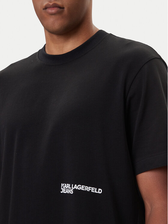 Karl Lagerfeld Jeans Karl Lagerfeld Jeans T-Shirt A4M17030 Černá Relaxed Fit