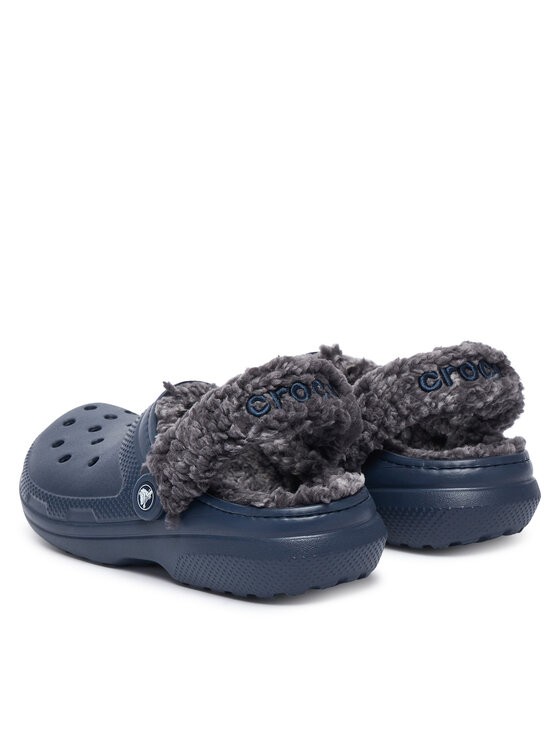 Crocs Crocs Plätud Classic Fleece Lined Clog Quartz 211396 Tumesinine