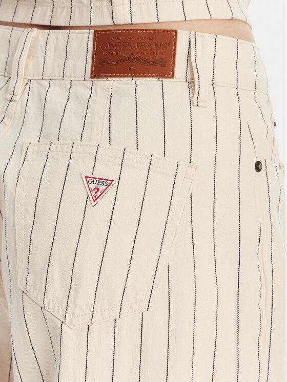 Guess Jeans Guess Jeans Jeansy W6GA2U D7961 Écru Wide Leg