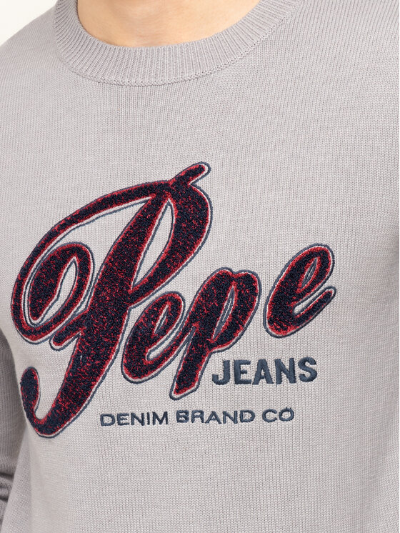 Pepe Jeans Pepe Jeans Svetr Gabriel PM701973 Šedá Regular Fit