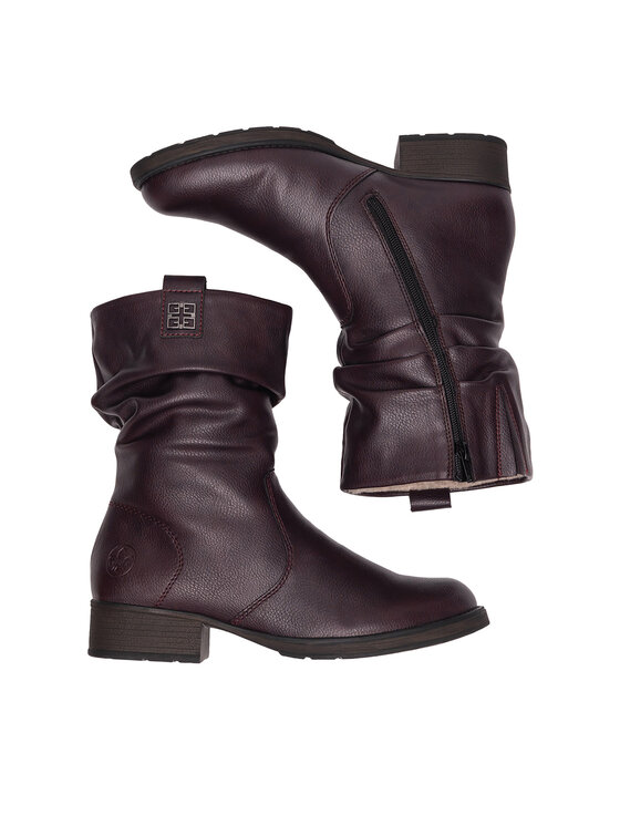 Rieker Rieker Škornji Z9583-35 Bordo rdeča