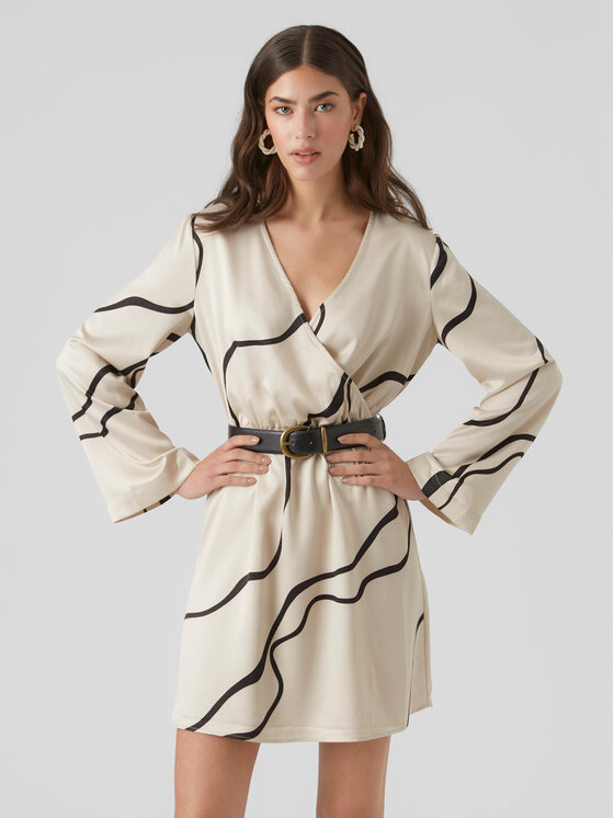 Vero Moda Vero Moda Kasdieninė suknelė 10295426 Écru Regular Fit