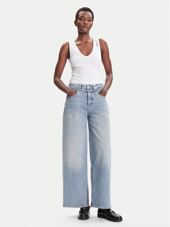 Tommy Jeans Tommy Jeans Jeans hlače Charlie DW0DW20473 Modra Wide Leg