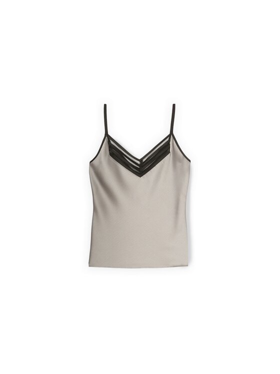Motivi Motivi Top D035Q000542N013 Grigio Regular Fit