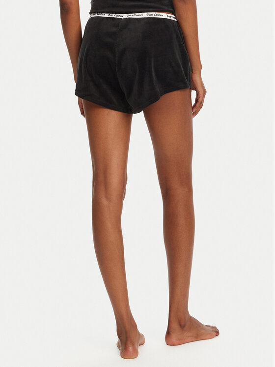 Juicy Couture Juicy Couture Pantaloni scurți pijama Austyn JCLHS125502 Negru Regular Fit