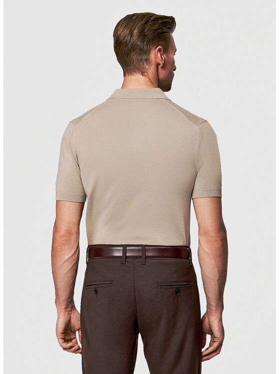 Pako Lorente Pako Lorente Polo P26SF-TX-005 Beżowy Classic Fit