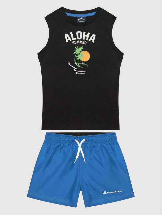 Champion Set top i pantaloni scurti 306051 Colorat Regular Fit