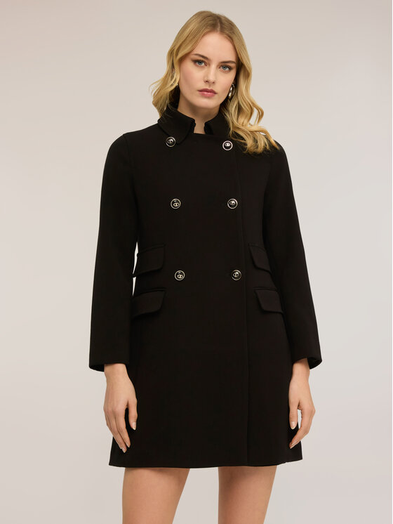 Motivi Motivi Cappotto invernale 0023Q000656N033 Nero Regular Fit