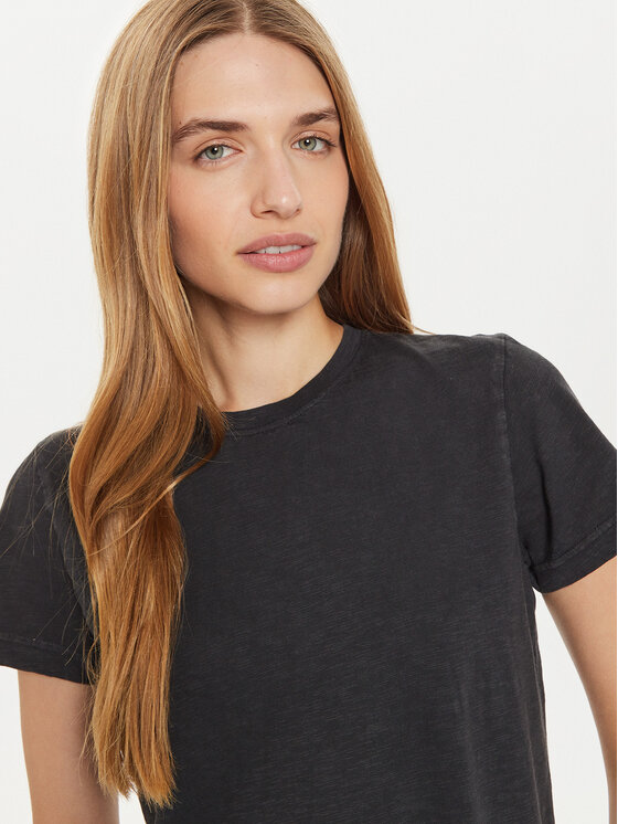 Lee Lee T-shirt Perfect 112355164 Crna Regular Fit