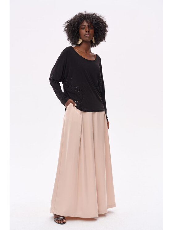 blue shadow blue shadow Bluzka Xilix Czarny Regular Fit