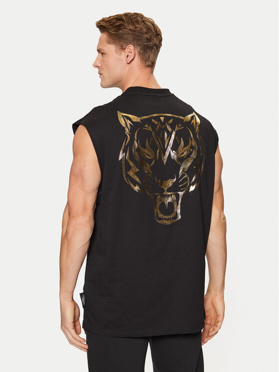 Plein Sport Plein Sport Tank top AADC MTK7943 STE001N Negru Regular Fit