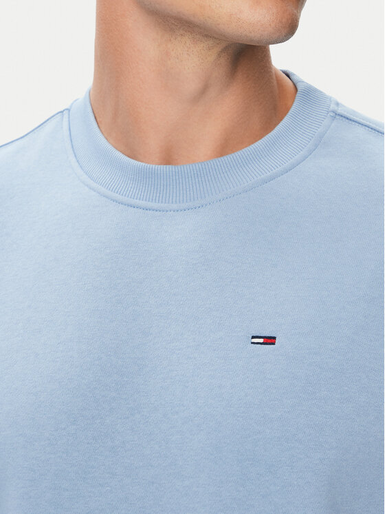 Tommy Jeans Tommy Jeans Džemperis ar kapuci DM0DM20741 Gaiši zila Regular Fit