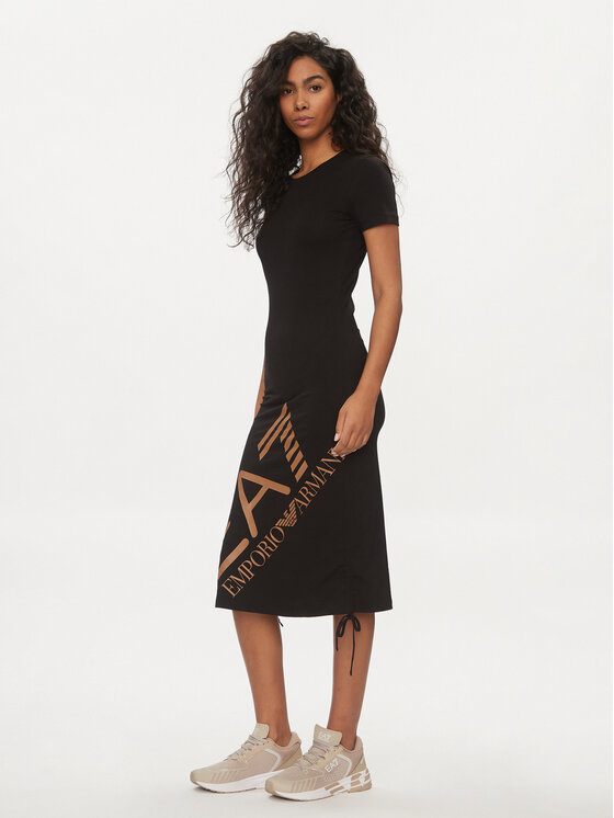 EA7 Emporio Armani EA7 Emporio Armani Ежедневна рокля 3DTA63 TJFKZ 1200 Черен Slim Fit