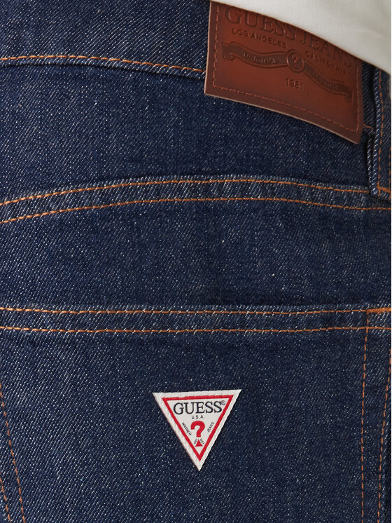 Guess Jeans Guess Jeans Džínsy M6RA1B D002G Tmavomodrá Relaxed Fit
