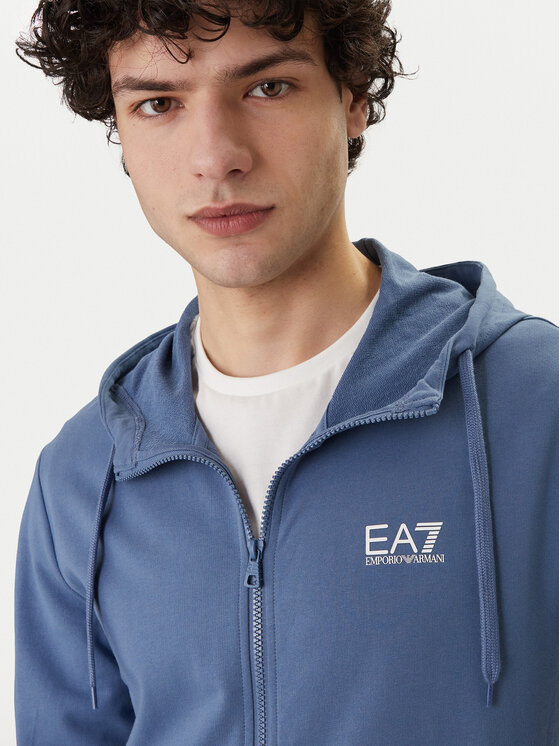 EA7 Emporio Armani EA7 Emporio Armani Mikina 8NPM33 PJVRZ UB064 Modrá Regular Fit