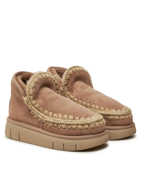 Mou Mou Sniego batai Eskimo Bounce Sneaker FW531009A Smėlio