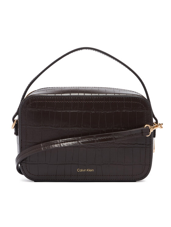 Calvin Klein Calvin Klein Дамска чанта Ck Croc Camera Bag LV04F3905G Тъмнокафяв