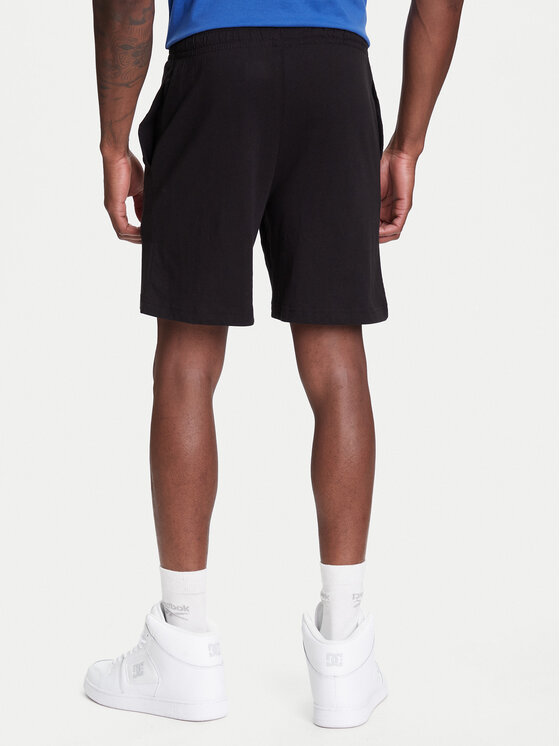 Kappa Kappa Sportovní kraťasy Logo Korpo Cabas 303HZE0 Černá Regular Fit