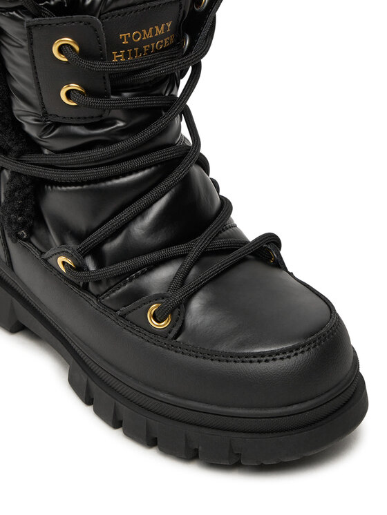 Tommy Hilfiger Tommy Hilfiger Μπότες Χιονιού Fur Boot T3A5-33610-1695 M Μαύρο